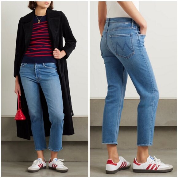 💕MOTHER💕 The Tomcat High Rise Straight Leg Jeans ~ Layover 31 NWOT - Picture 10 of 16